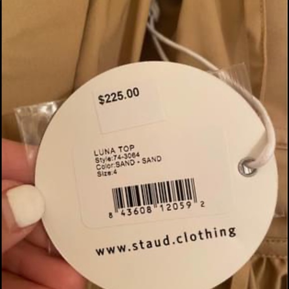 NWT Staud Luna Top Sz 4 - Picture 6 of 6